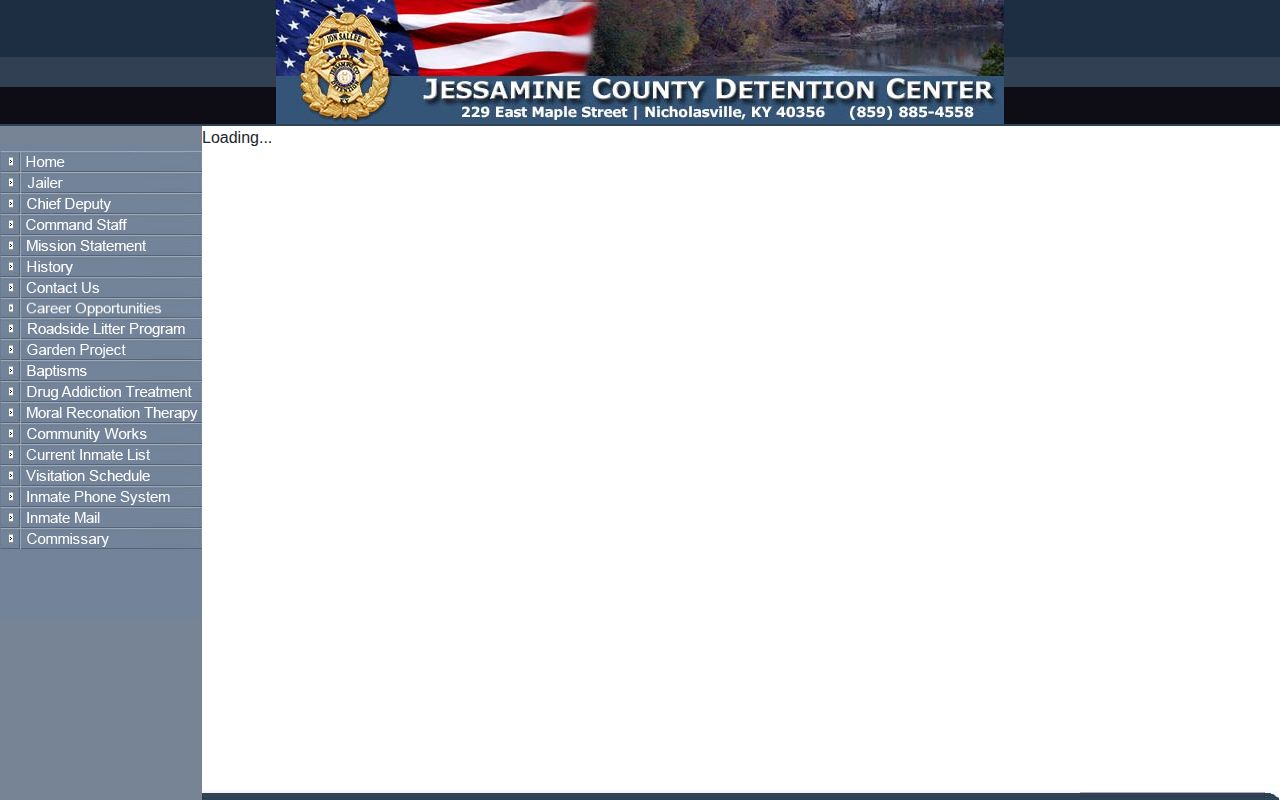 Jessamine County current jail roster for release checks